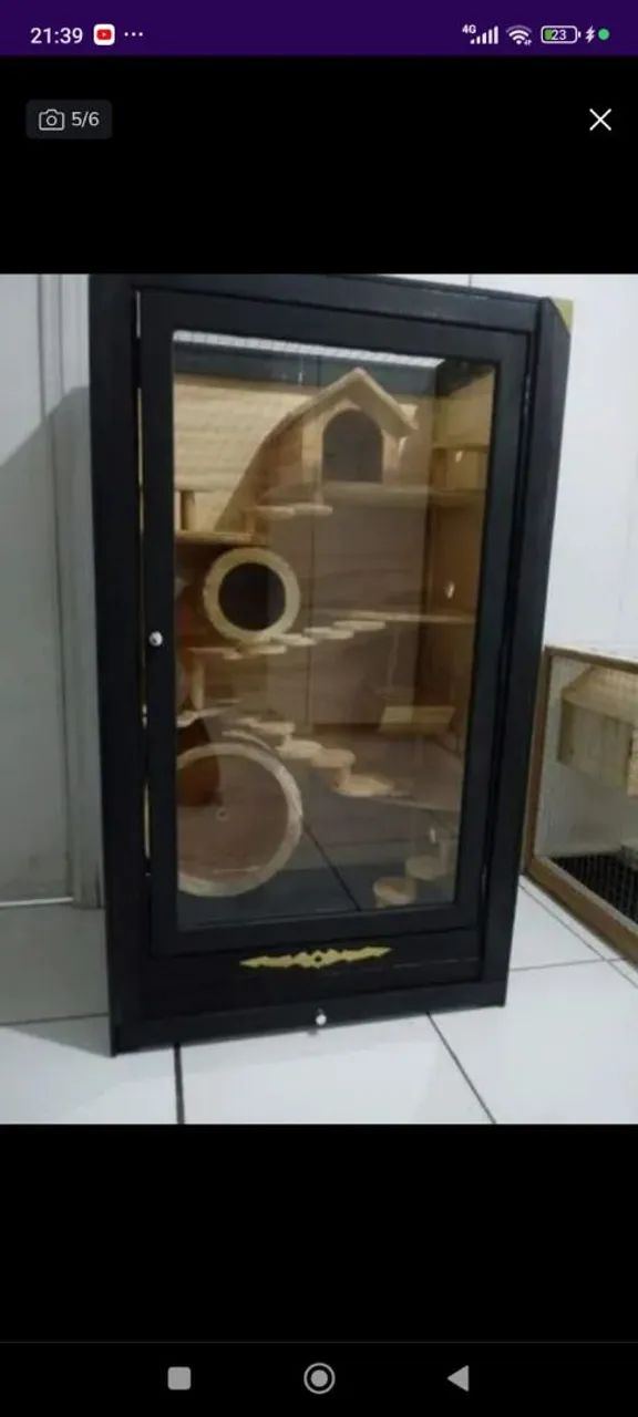 Gaiola para Roedores Grande - Estilo Móvel - Foto 5