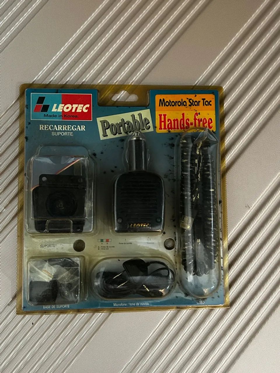 Kit Hands-Free Leotec p/ Motorola StarTAC - Novo Lacrado (Vintage / Colecionador)