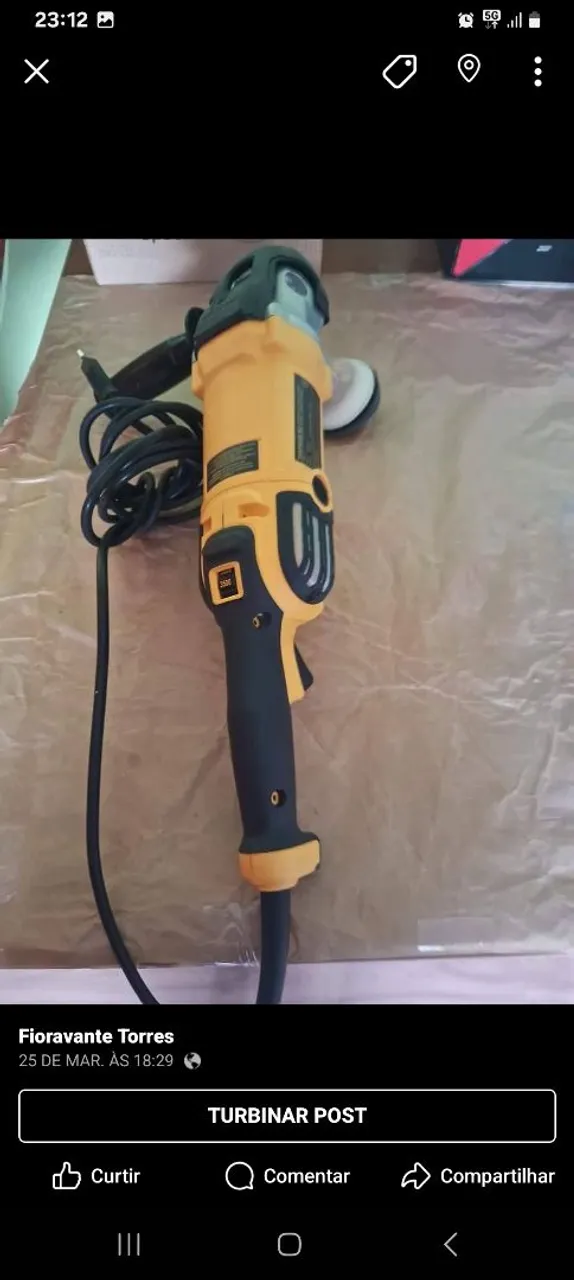 Vendo politriz Dewalt valor 1.000 reais faço cartão pra vender logo