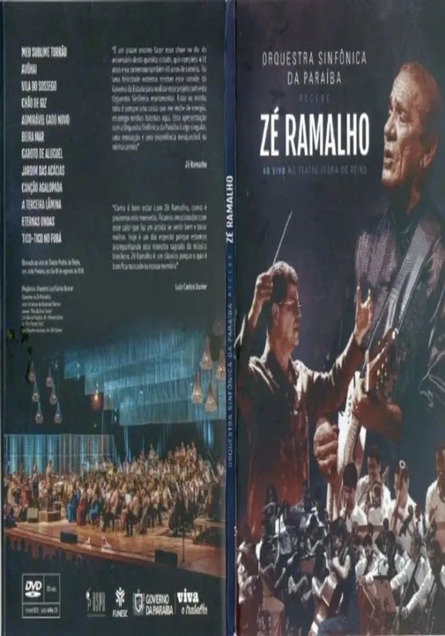 Zé Ramalho e Orquestra Sinfônica da Paraíba - DVD ao vivo! - Foto 3
