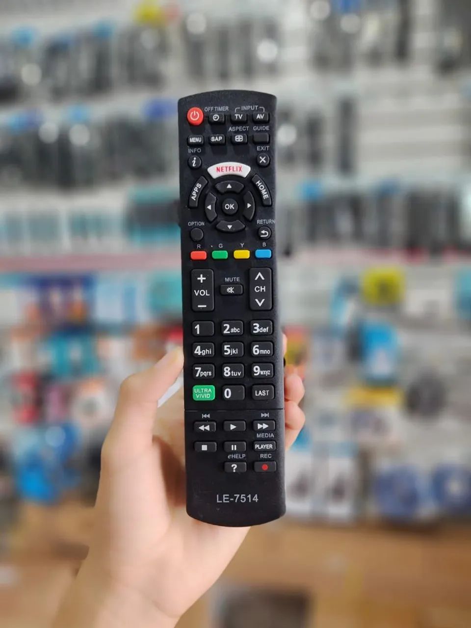 Controle PANASONIC TV LE-7514