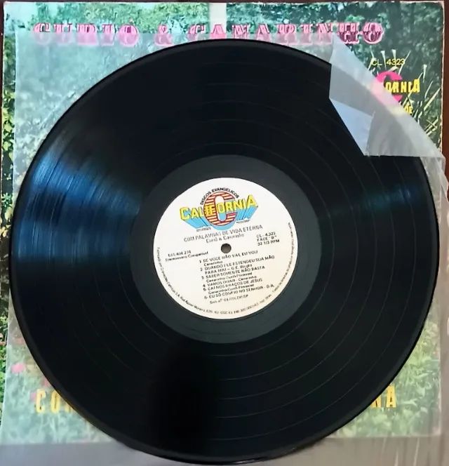 Lote 2 Lps Disco de Vinil Gospel Evangélico Curió E Canarinho + 1 LP Grátis - Foto 4