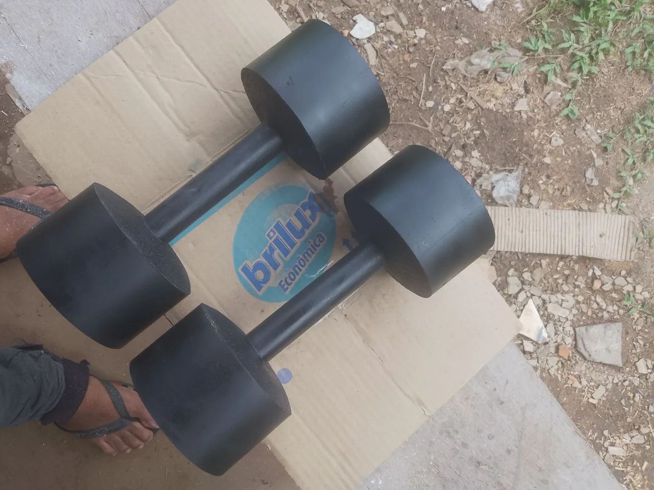 HALTERES de PVC fixo 2,4kg - Foto 3