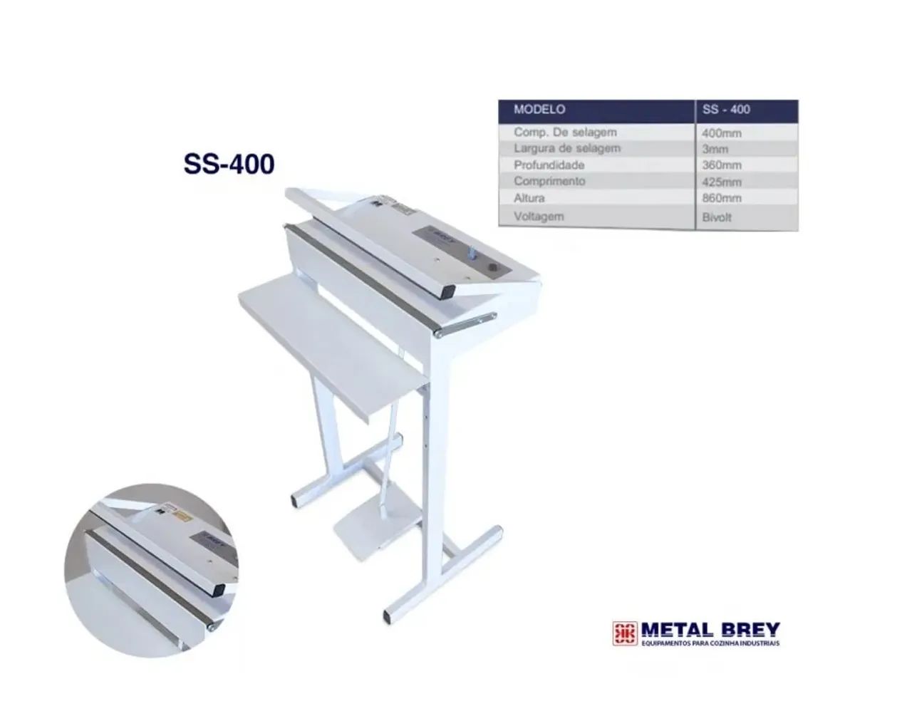 Seladora de Embalagens SS-400 - Metal Brey