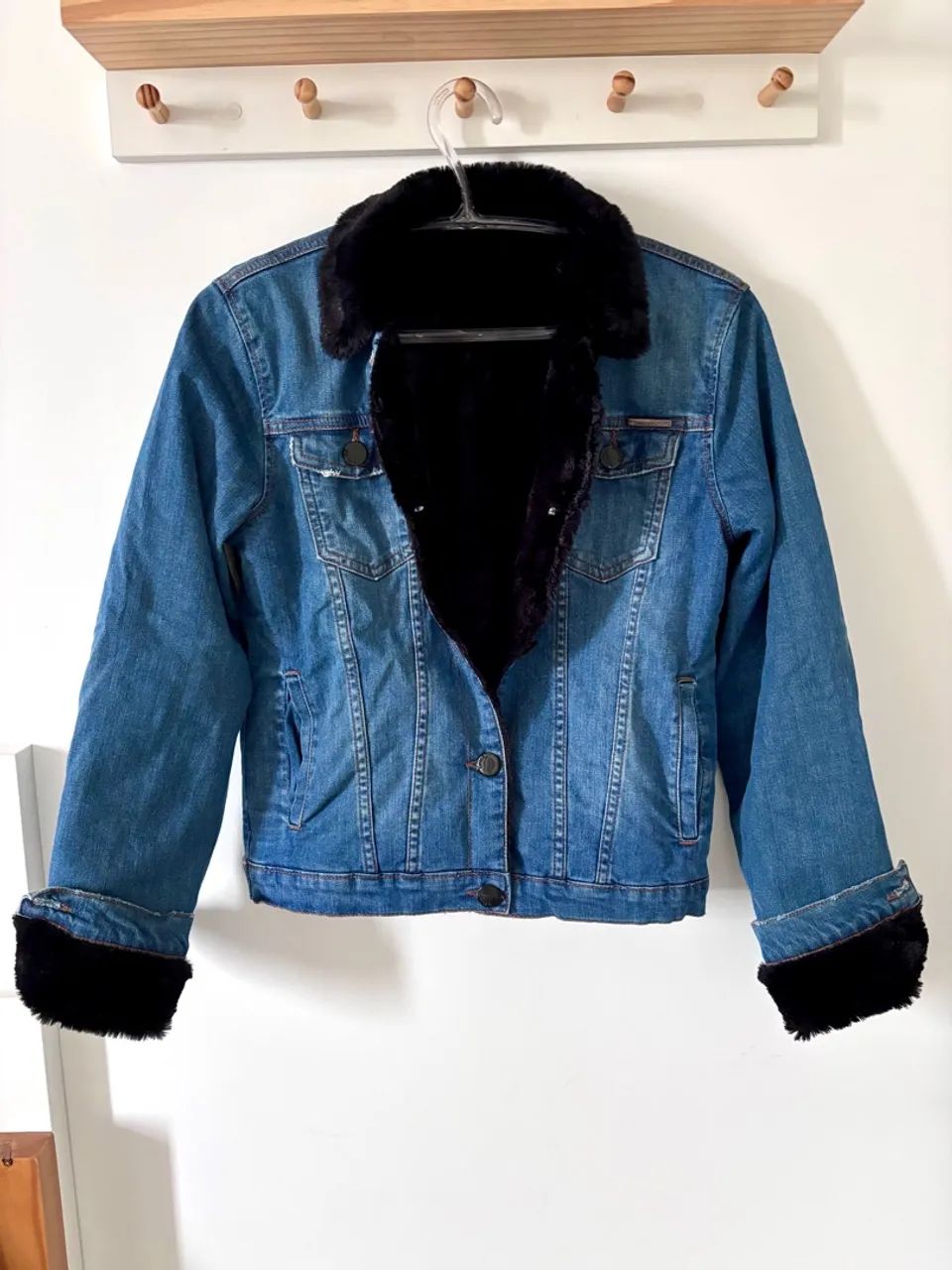Jaqueta Jeans Térmica Forrada Feminina  - Foto 2
