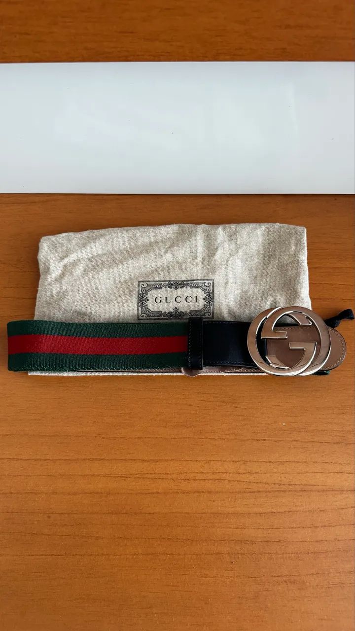 Cinto Gucci Original Tam 38 - 44 com Nota Fiscal - Foto 2