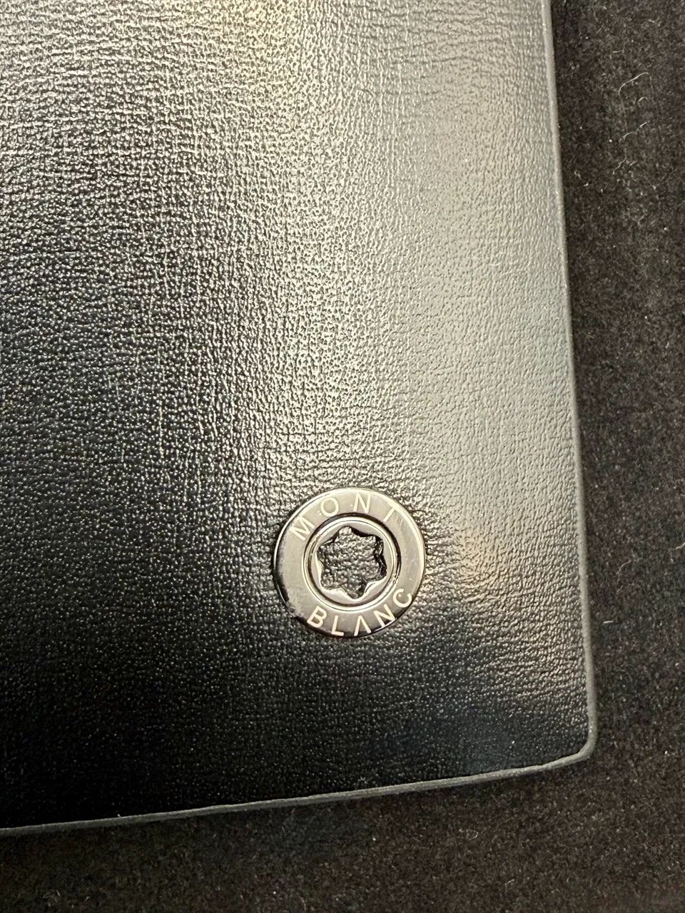 Carteira Masculina Premium em Couro Legítimo Preto | Montblanc Clássico e Sofisticado - Foto 2