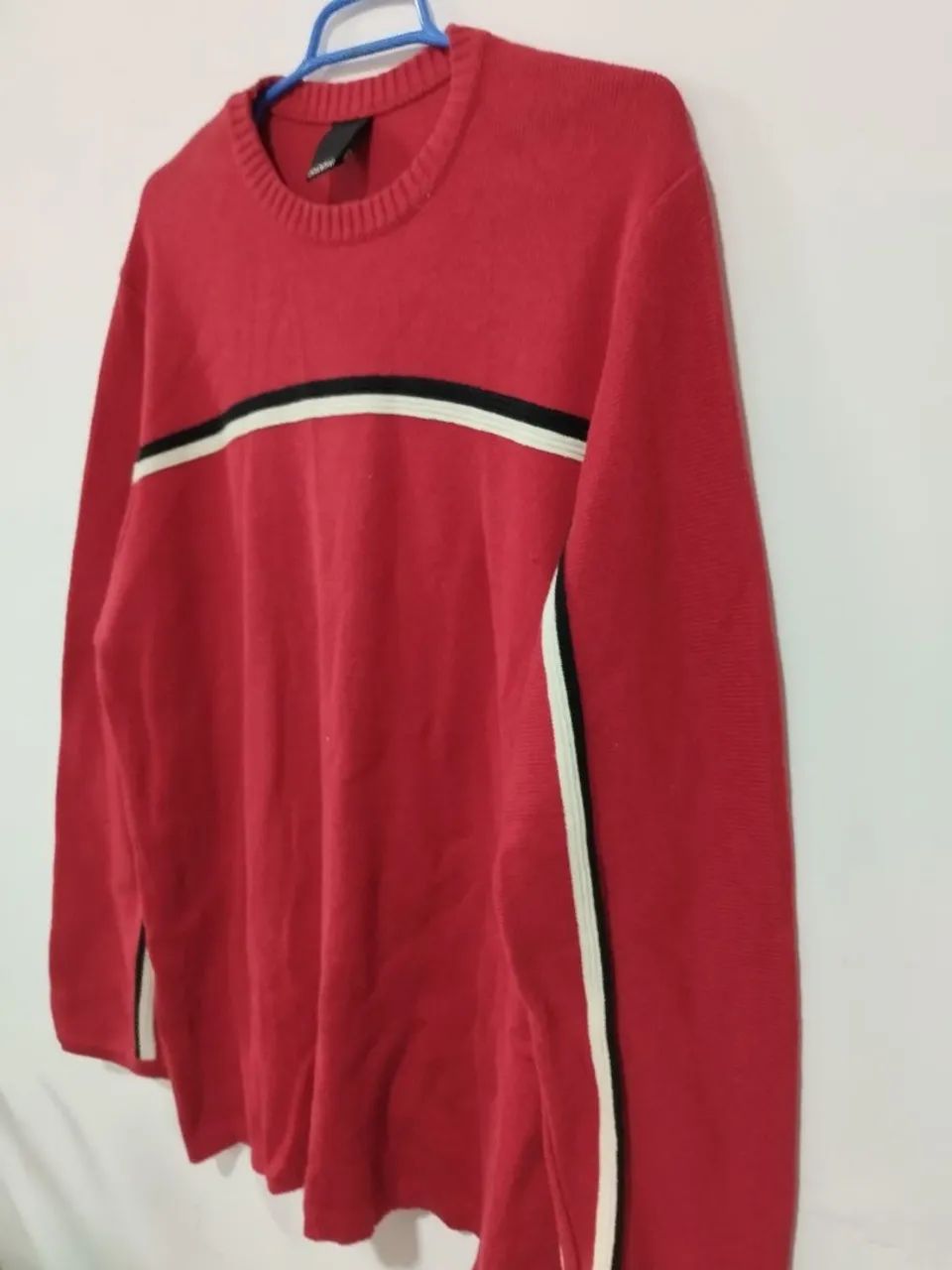 Suéter / CASACO OSKLEN vermelho com faixas - Foto 2