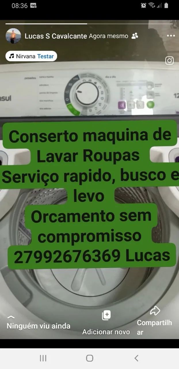 Conserto de maquina de lavar roupas