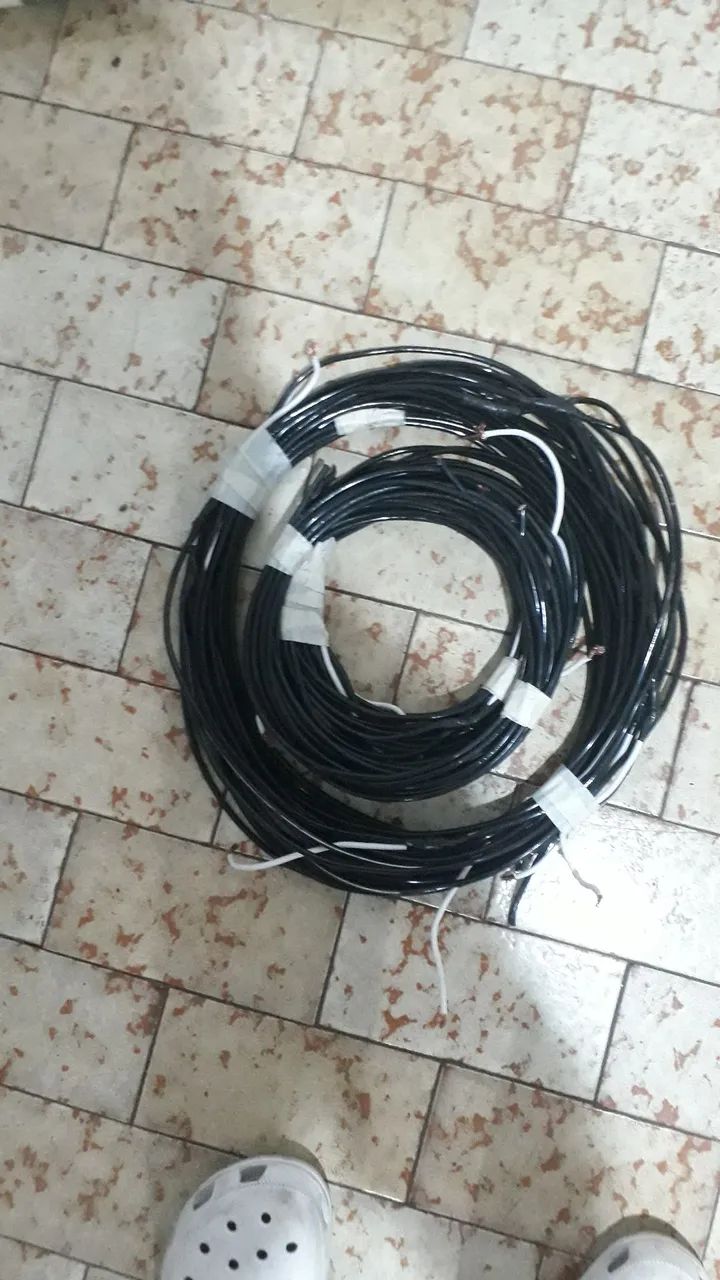 CABO DE 6MM  PRETO PARA INSTALACOES ELETEICAS EXTERNAS 
