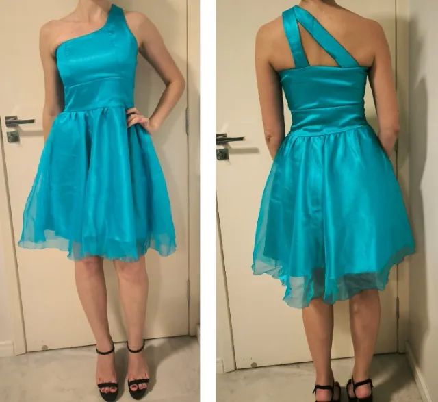 Vestido de festa curto azul - Foto 4