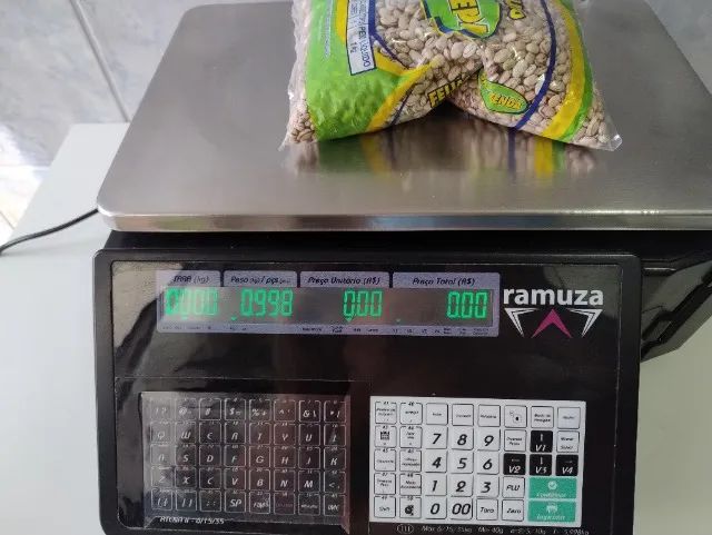 Balança Comercial Etiquetadora Digital Ramuza Atena 2 35 Kg Cor Preto 110V/220v - Foto 2