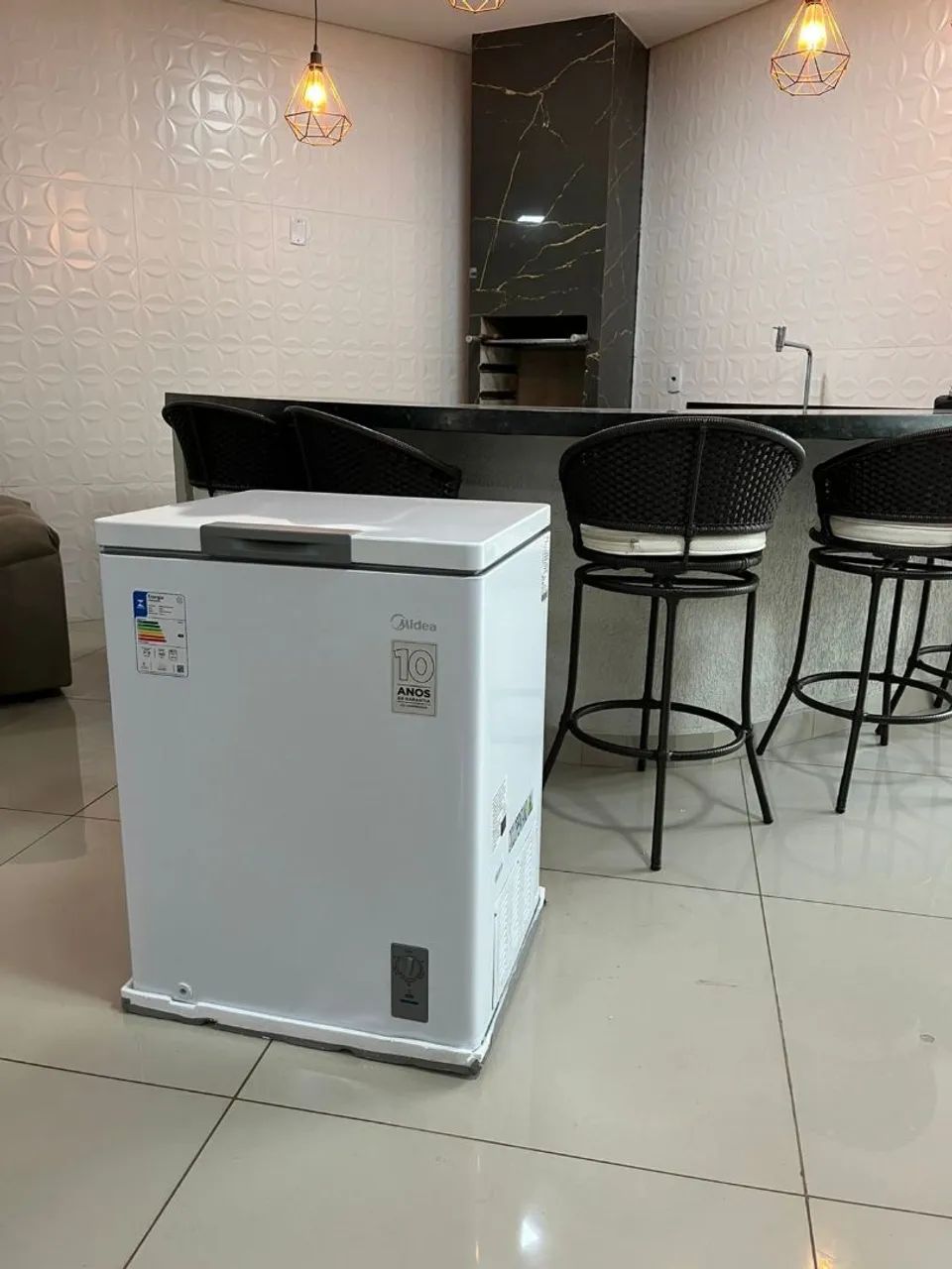 Freezer Vertical Midea -100 litros  Novo e Eficiente! - Foto 4