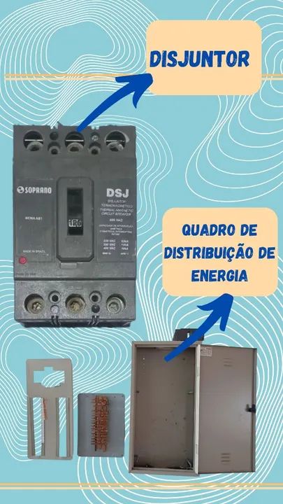 Quadro de Distribuição de Energia e Djuntor Soprano