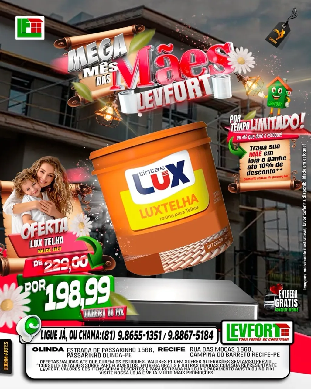 Tintas LUXTELHA para Telhas em Oferta!