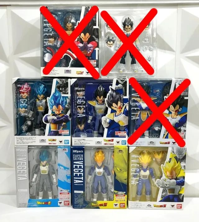 Coleção Vegeta Sh Figuarts Dragon Ball Z Bandai Originais