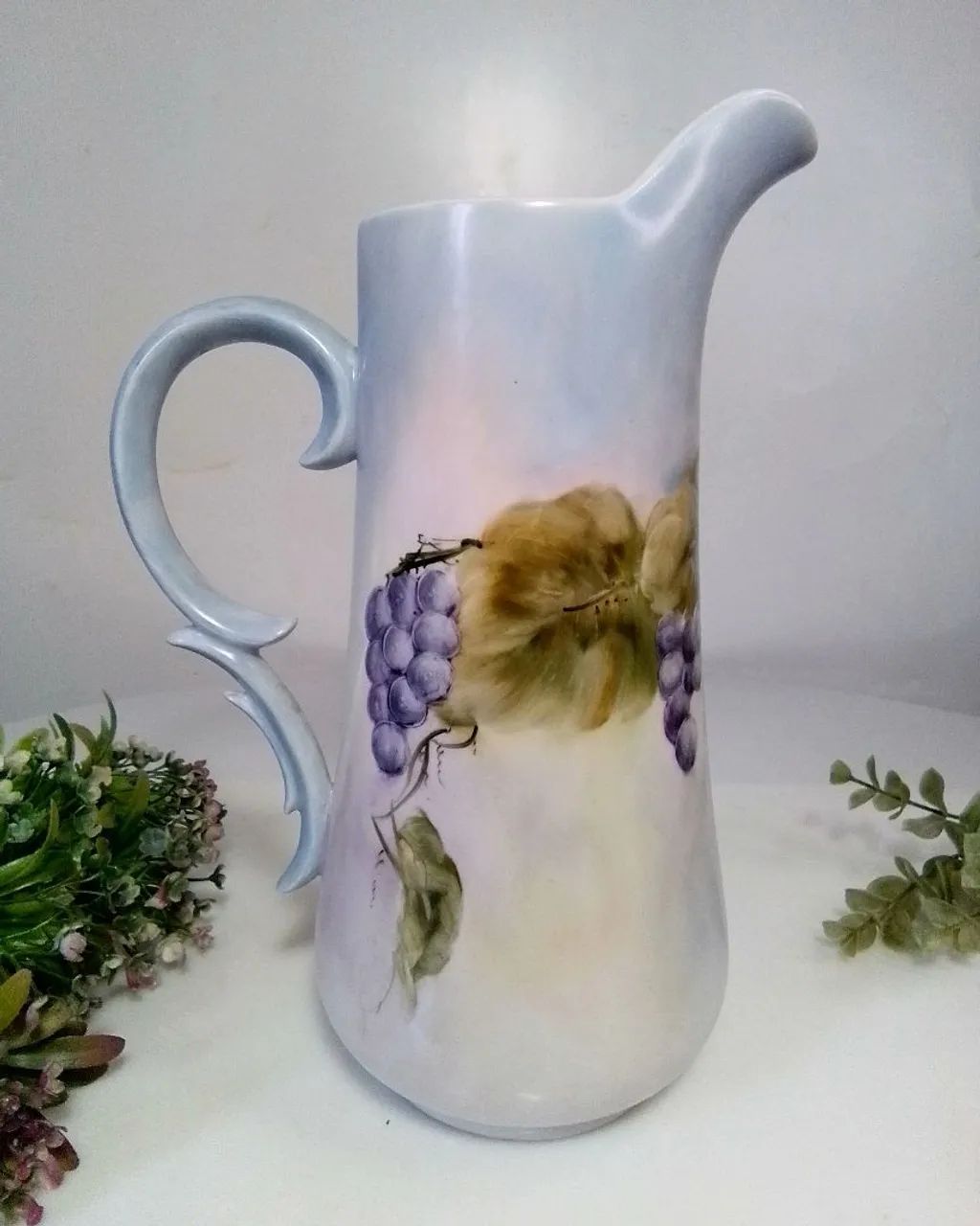 Jarro Porcelana Anos 80 - Uvas - Foto 2