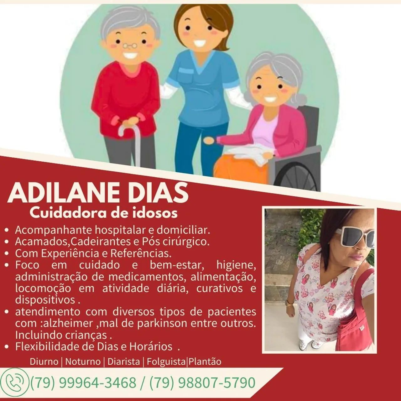 Cuidadora e acompanhante de idoso