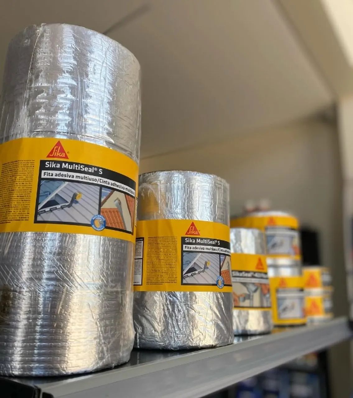 Sika - Fita impermeável - Sika Multiseal S Alumínio - Vedação - Reparos - Fácil aplicação