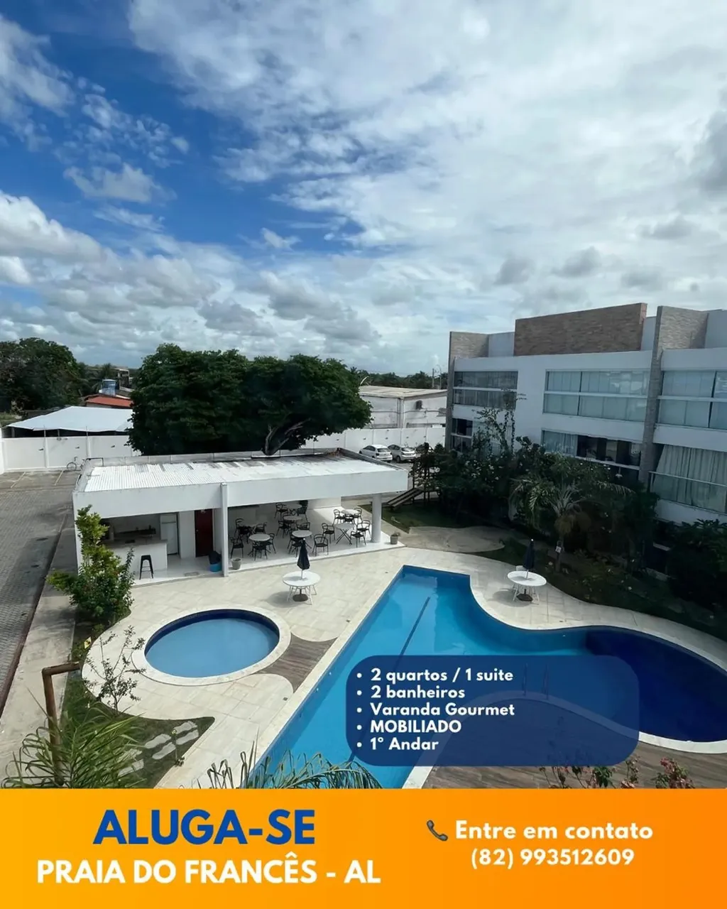 ALUGUEL. Confortavel apartamento com 2 quartos e varanda gourmet, MOBILIADO, na praia do f
