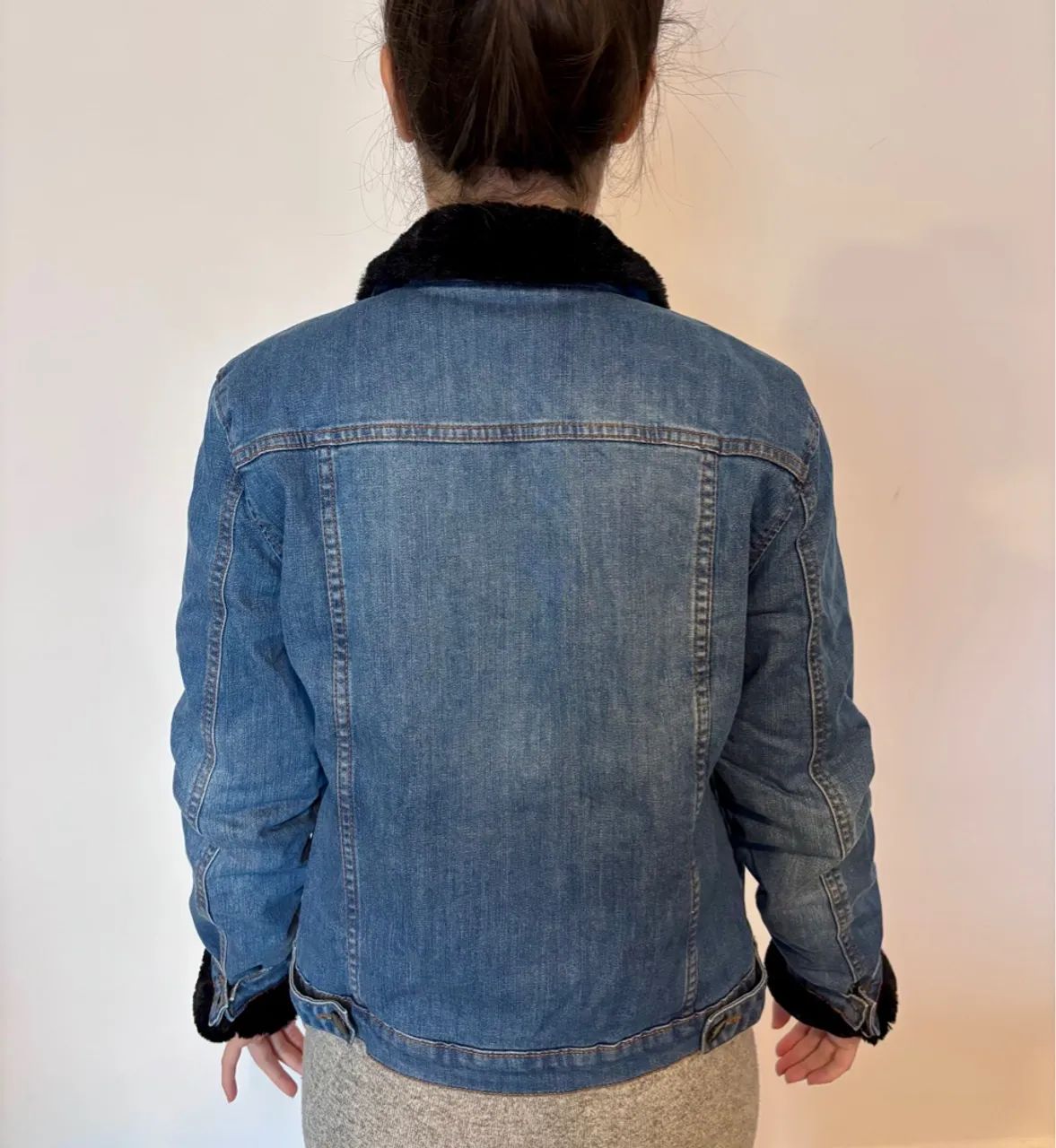 Jaqueta Jeans Térmica Forrada Feminina  - Foto 5