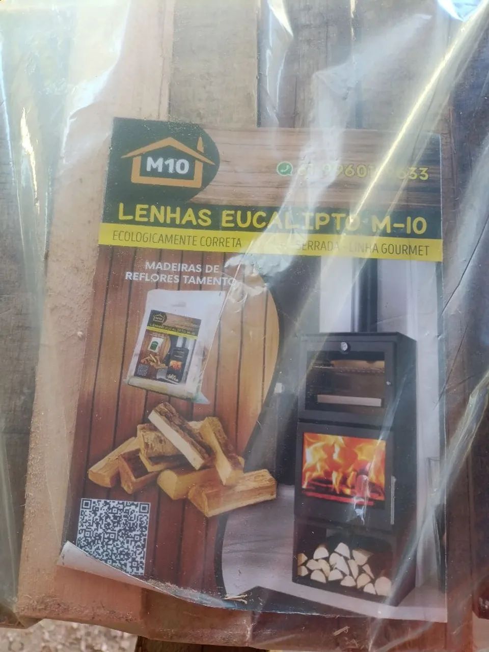 Lenha Eucalipto M-10 - 5kg- Ecologicamente Correta