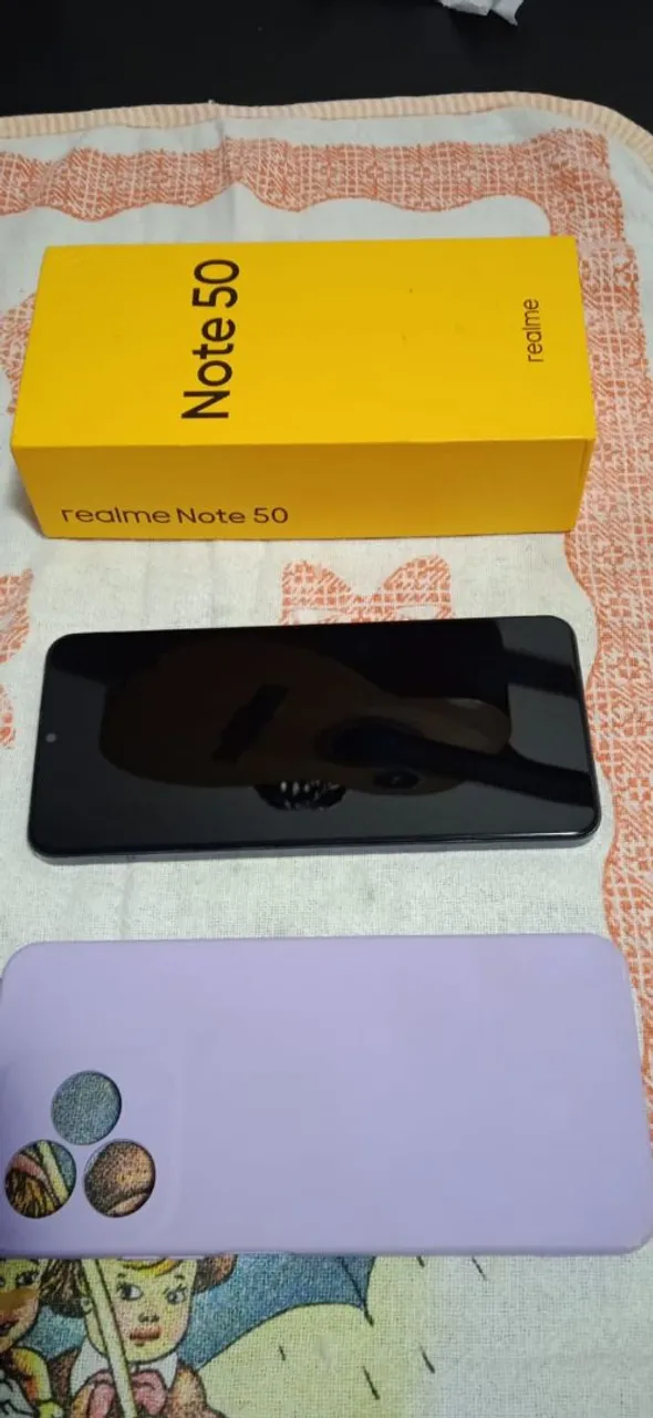 Vendo celular realme note 50 em perfeito estado acompanha caixinha capinha e carregador