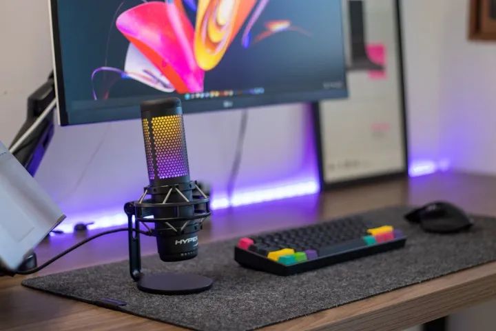 Microfone HyperX Quadcast S RGB ? Condensador com Caixa Original - Foto 2