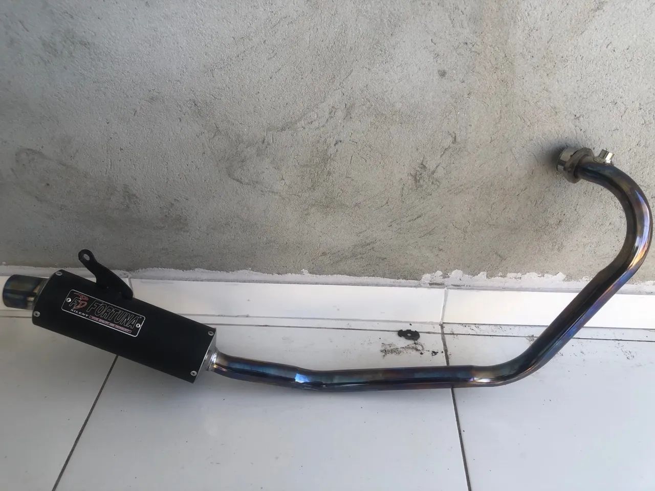 Escapamento Fortuna Mini Turbo para Factor 150 e Fazer 150