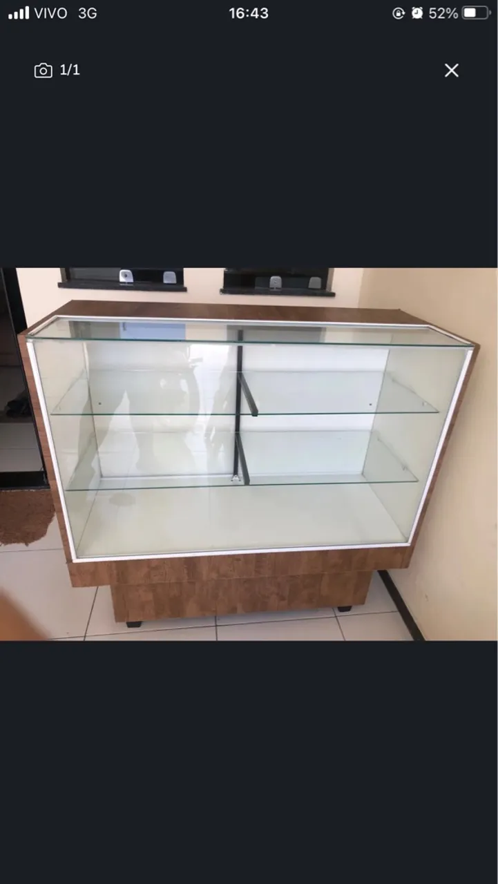 Vitrine Expositora de Vidro