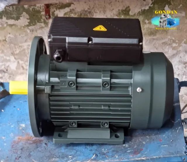 Motor elétrico 3cv/hp 2.2kw 4 polos 1680rpm Monofásico 220v com base de fixação e Fange FF
