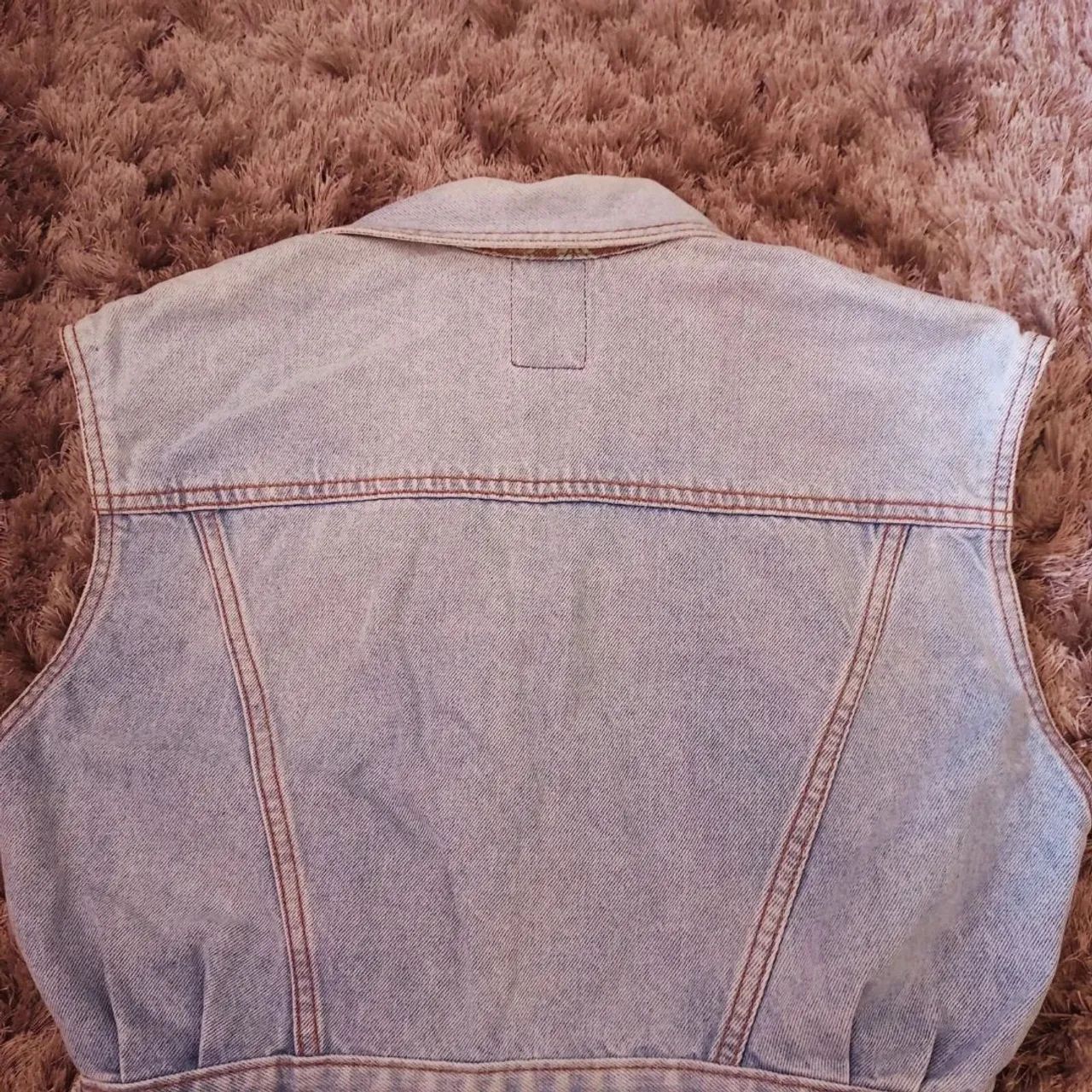 Colete croped Jeans Floral Vintage - Foto 4