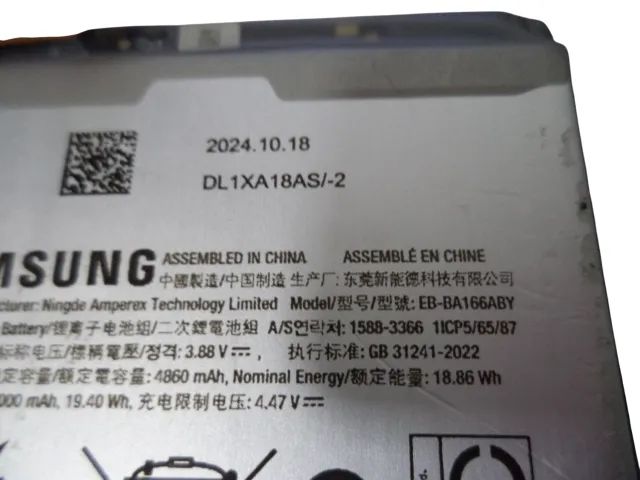 bateria original samsung a16 a165 mod eb-ba166aby - Foto 2