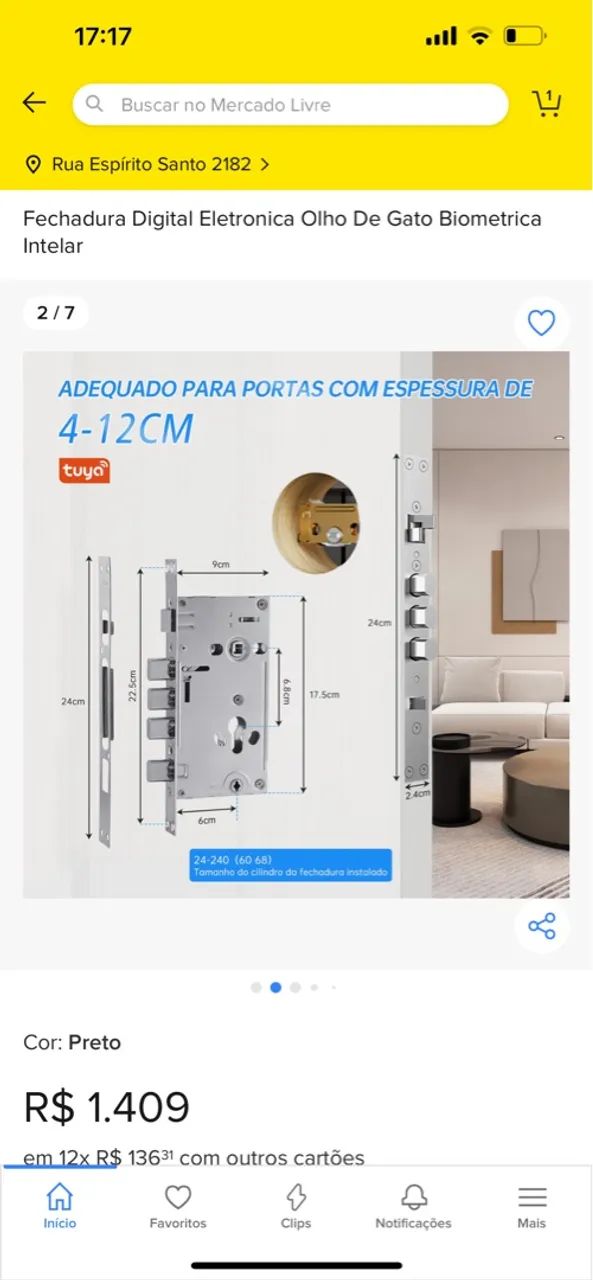 Fechadura Digital Eletrônica com Biometria Intelar - Foto 2