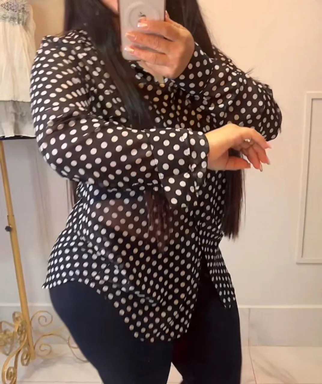 Camisa Poá Elegante
