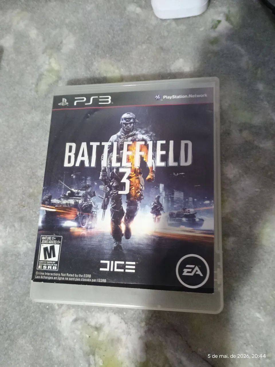Battlefield 3 PS3, capa e cd