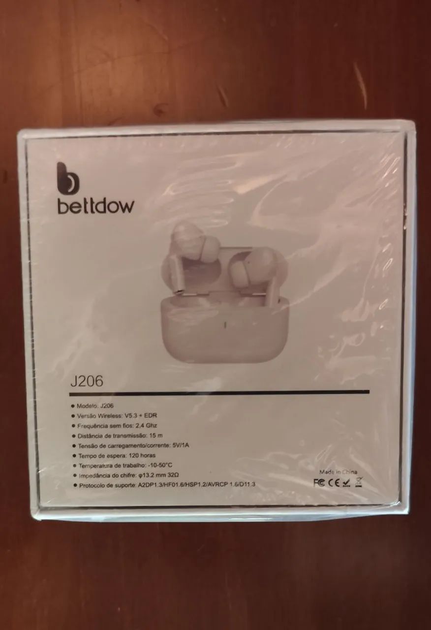 Fone de ouvido bettdow j206 branco - Foto 2