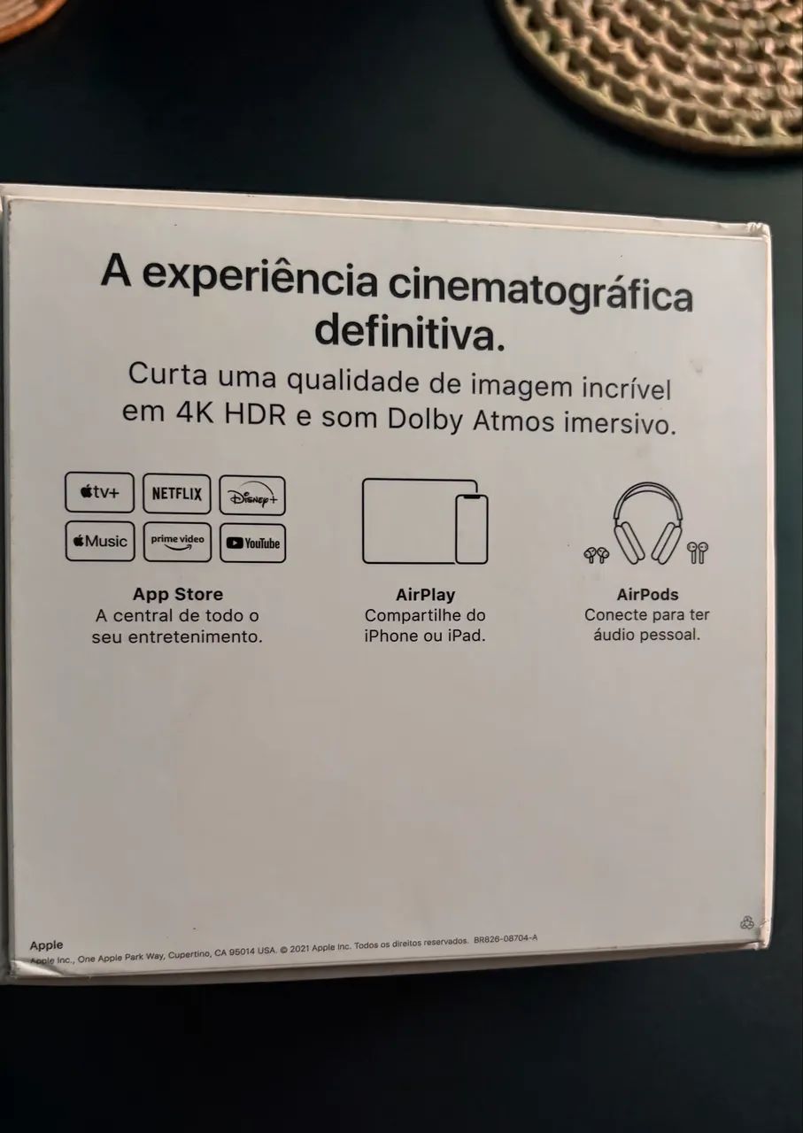 Apple TV 4K - 2 Geração - Perfeito estado - Foto 2