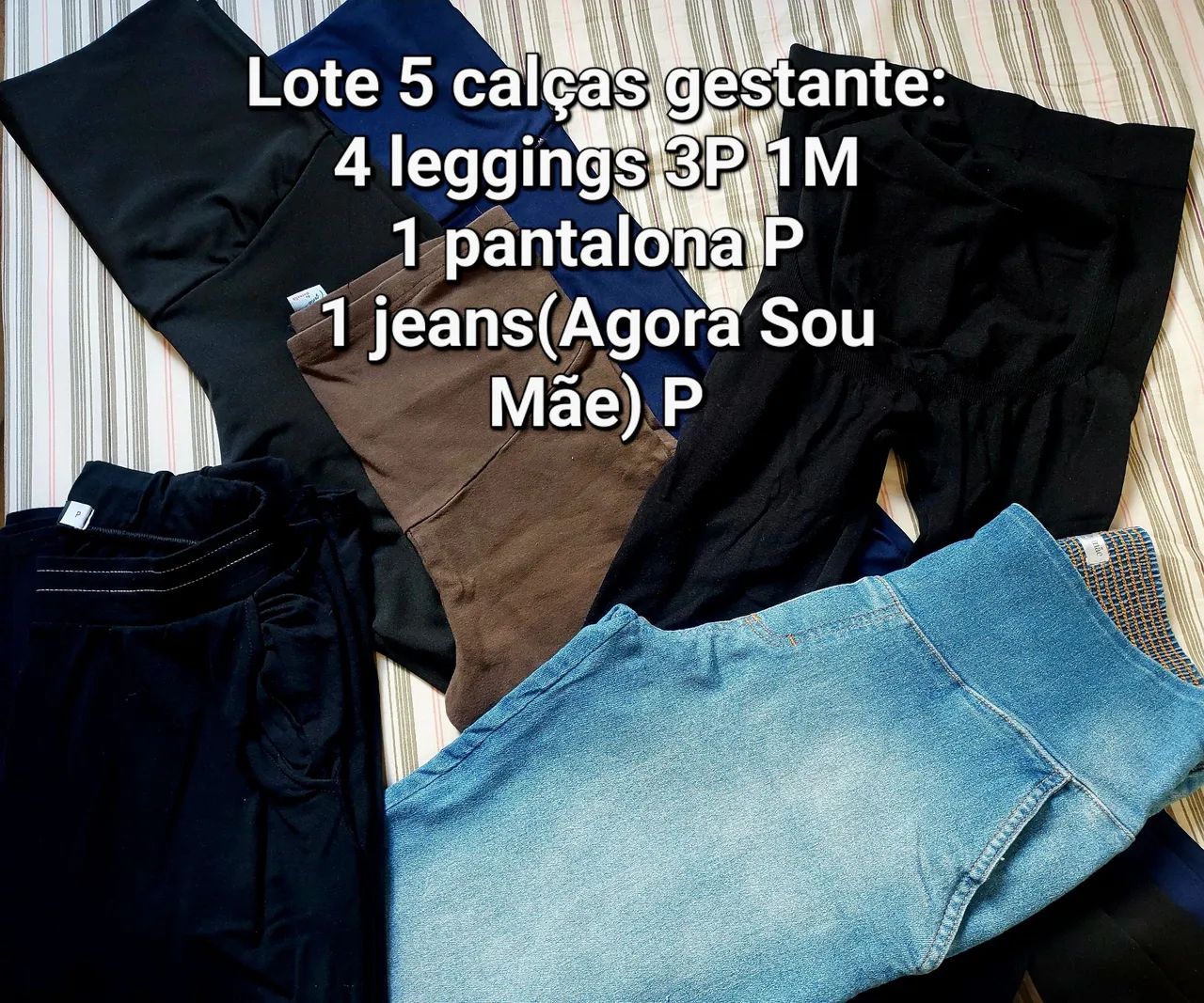 Lote calças de gestante 