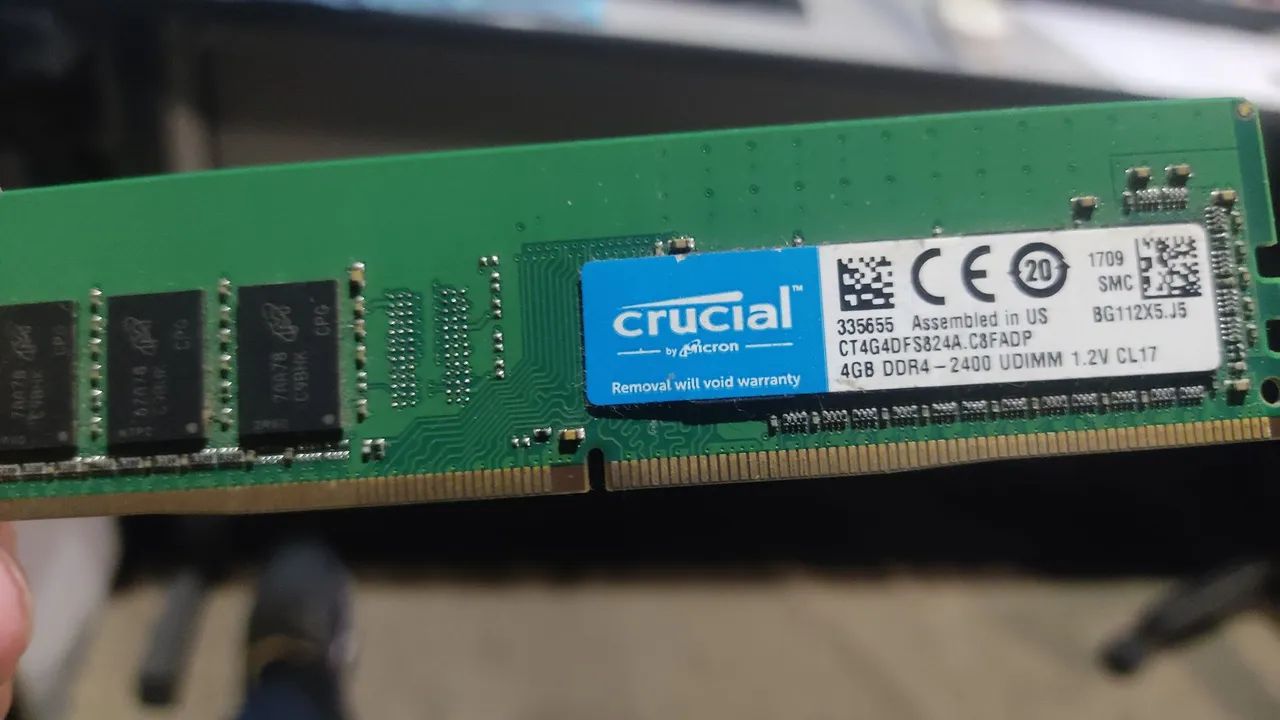 Memória ddr4 4gb