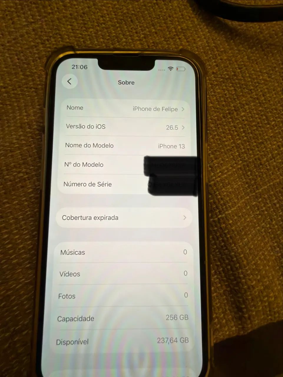 ? iPhone 13 - 256 GB - Preto  - Foto 3