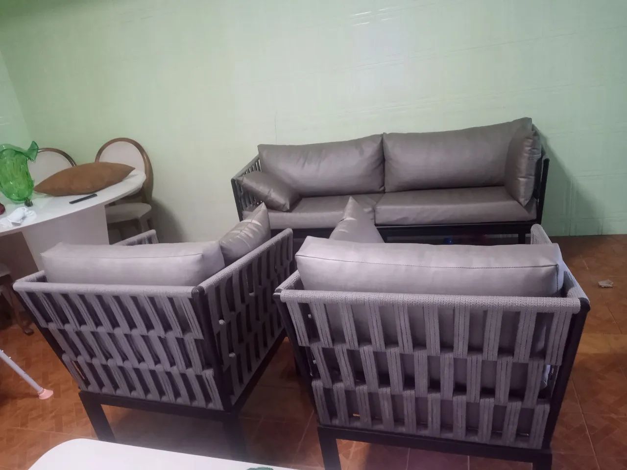 Conjunto Sofá em Corda Náutica  - Foto 2