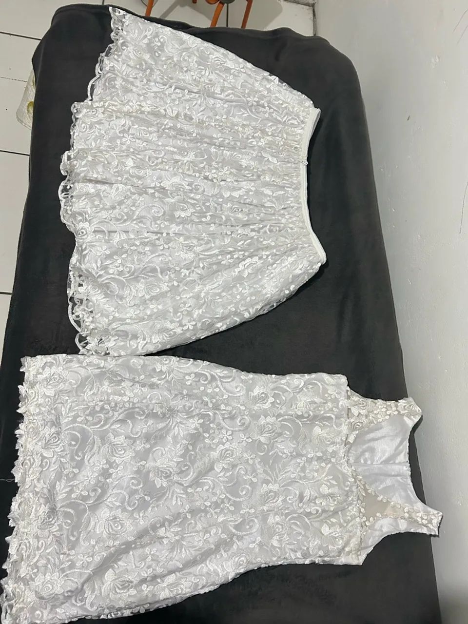 Vestido de noiva com barra removível. - Foto 2