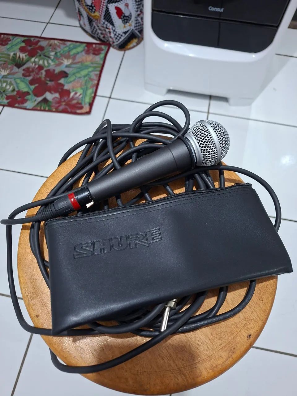 Microfone shure sm58 C/10 m Cabo Santo Ângelo 