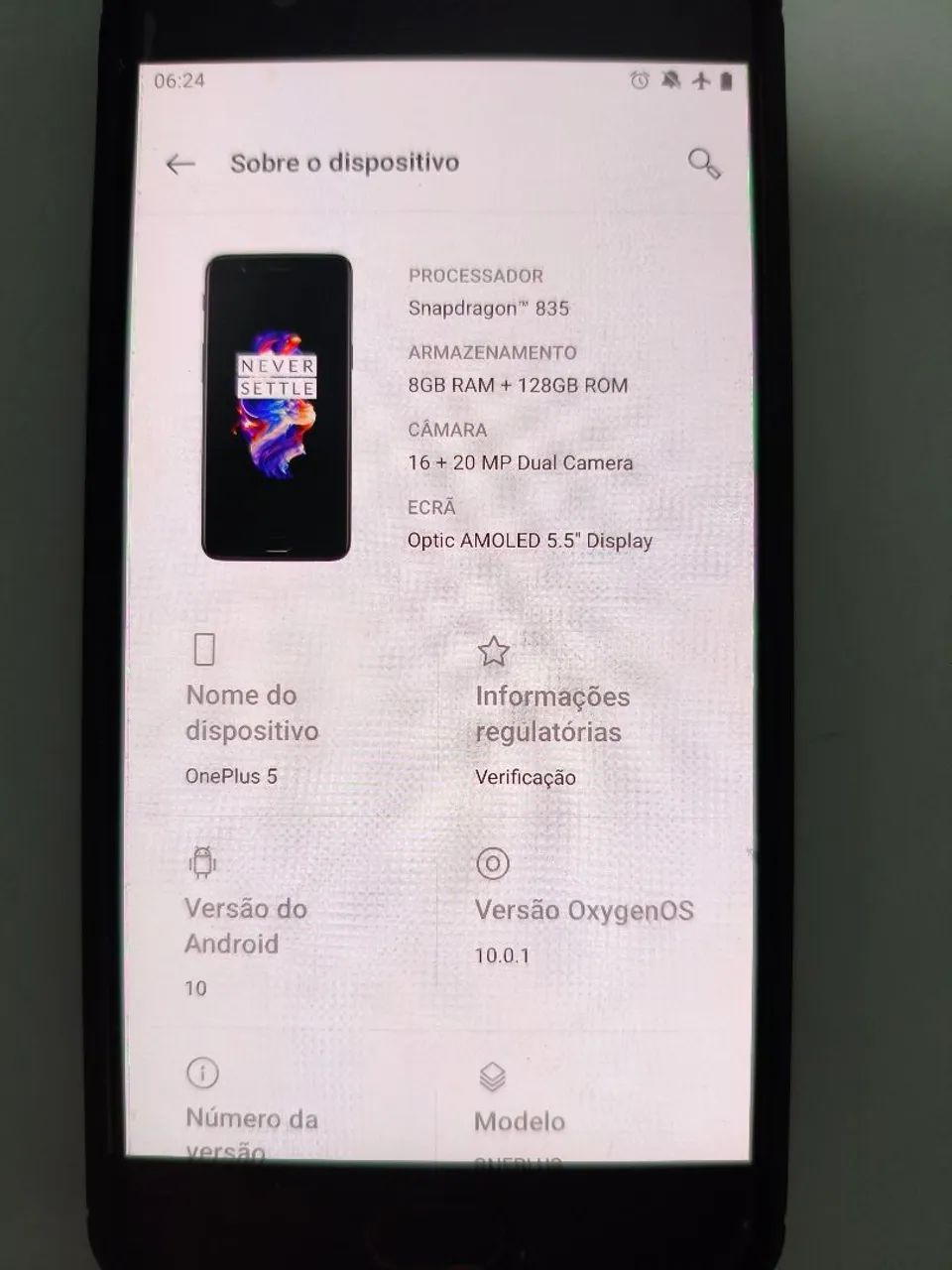 Celular OnePlus 5 (8GB RAM 128GB) - Muito Conservado - Foto 3