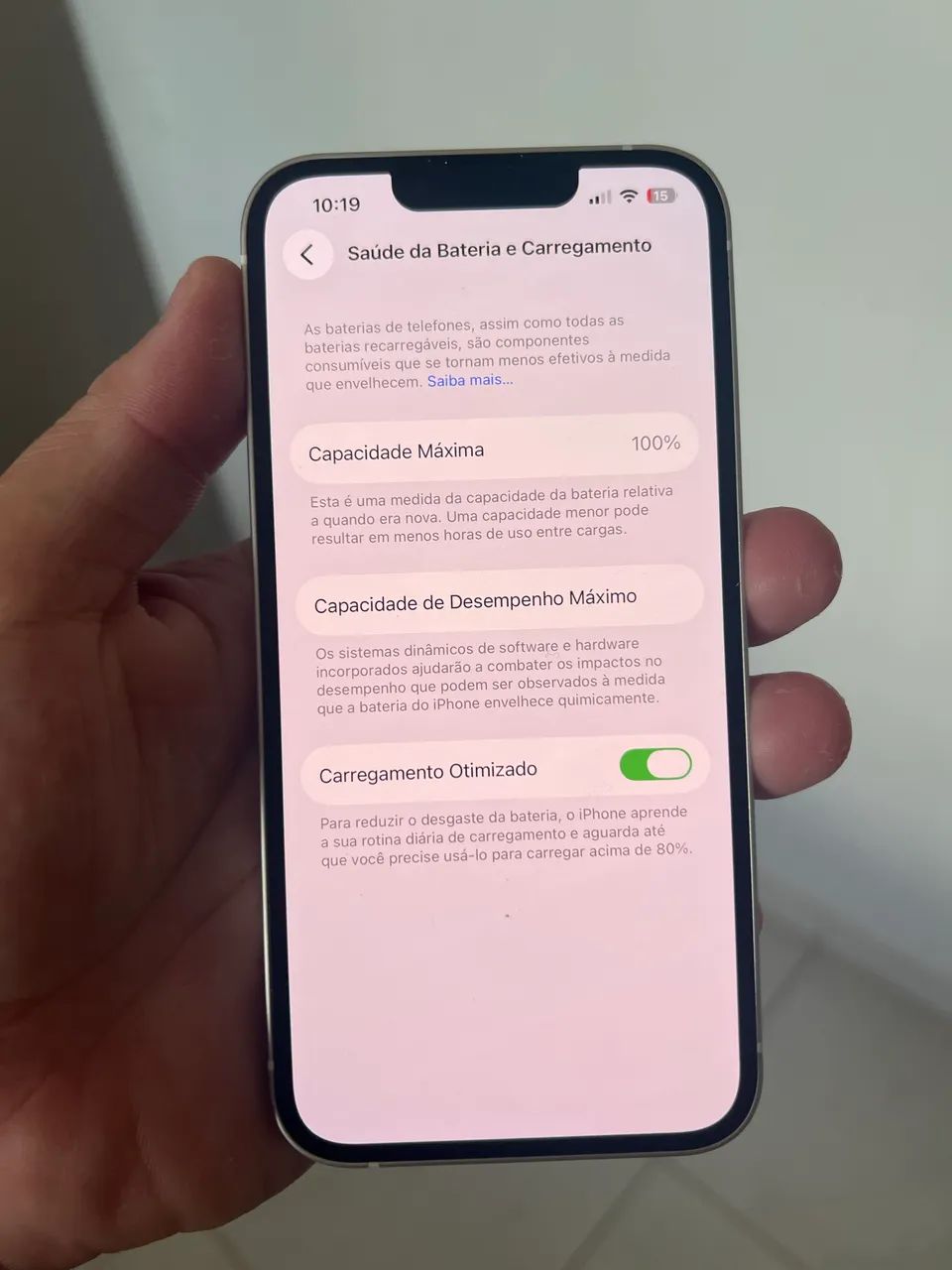 iPhone 13 branco 128gb  - Foto 5