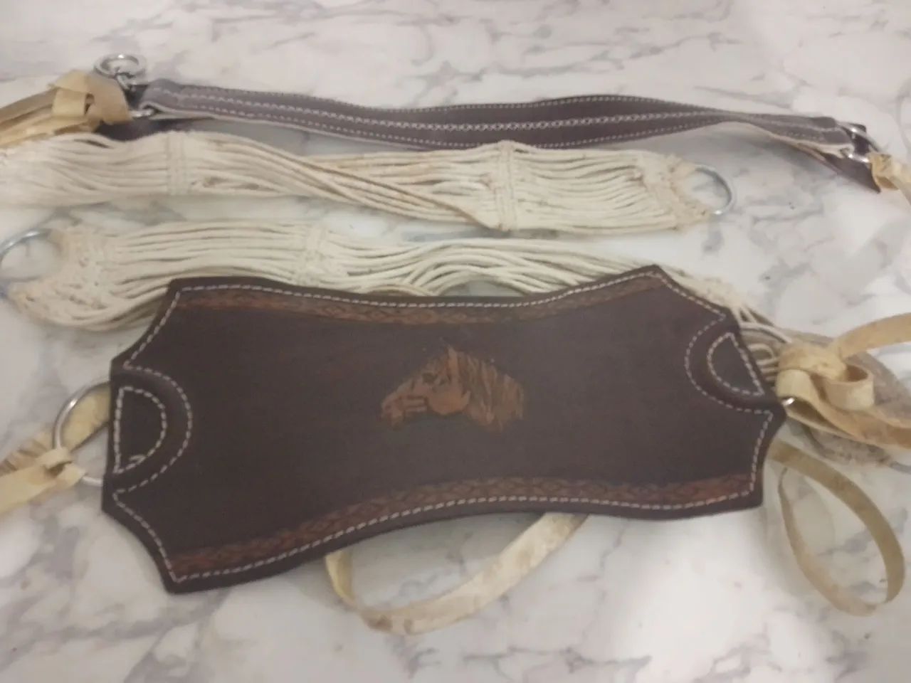 Encilha( cela freio de ouro ) de cavalo  - Foto 5