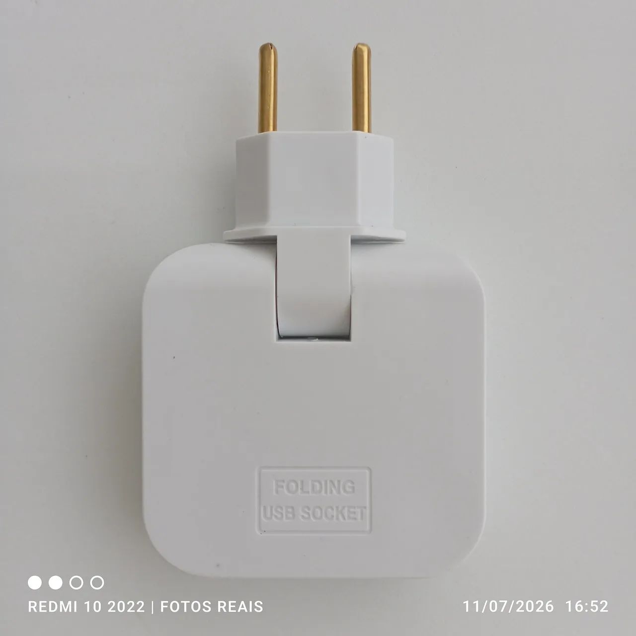 Adaptador 2 tomadas 1USB C 1USB, 16A 2500W benjamin conversor - Foto 4