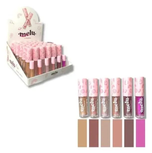 Gloss Labial Pigmentado Brilhante Melu Ruby Rose Box 36 Und Cor Multicolorido - Foto 4