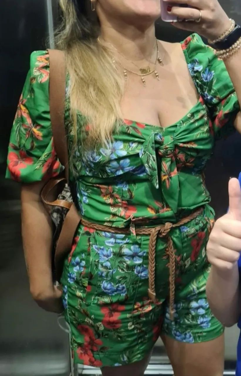  blusa + bermuda estampada G - Foto 5